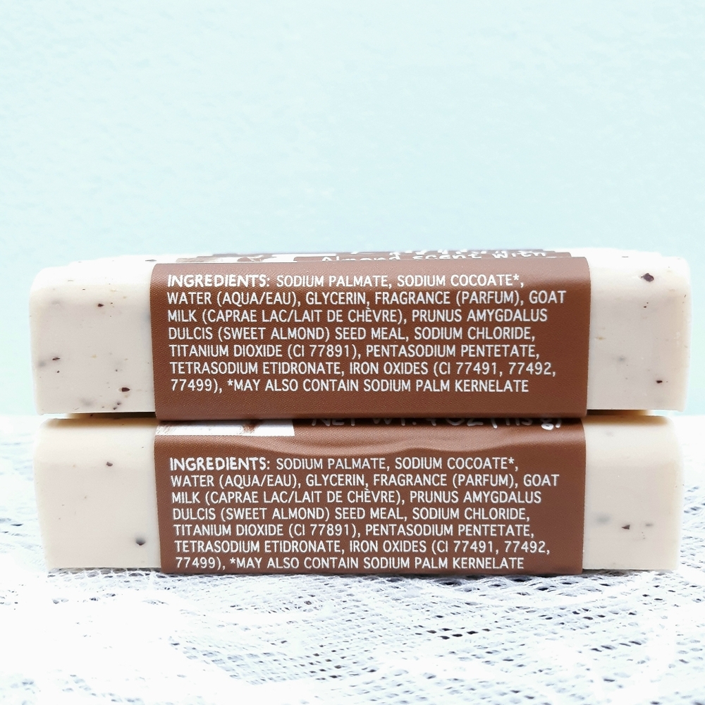 6 Goat Milk Bar Soap Simply Be Well Exfoliating Almond Clean and Caprine - Picture 5 of 7
